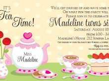 27 Format Tea Party Invitation Template in Photoshop with Tea Party Invitation Template