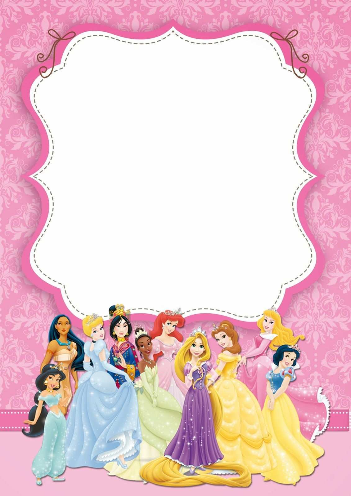 27 Online Disney Princess Birthday Invitation Template Templates For Disney Princess Birthday Invitation Template Cards Design Templates