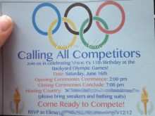 27 Online Olympic Party Invitation Template in Word for Olympic Party Invitation Template