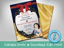 27 Online Snow White Birthday Invitation Template Now with Snow White Birthday Invitation Template