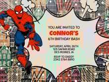 27 Report Spiderman Birthday Invitation Template PSD File by Spiderman Birthday Invitation Template