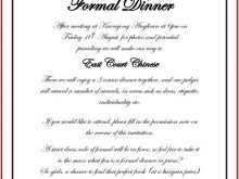 27 Standard Formal Dinner Invitation Template Word For Free with Formal Dinner Invitation Template Word