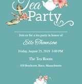 27 Visiting Afternoon Tea Party Invitation Template for Ms Word for Afternoon Tea Party Invitation Template