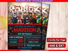 28 Creating Roblox Party Invitation Template Now with Roblox Party Invitation Template