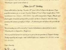 Harry Potter Party Invitation Template