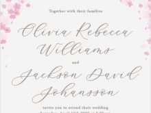 28 Format Wedding Invitation Template Cherry Blossom PSD File for Wedding Invitation Template Cherry Blossom