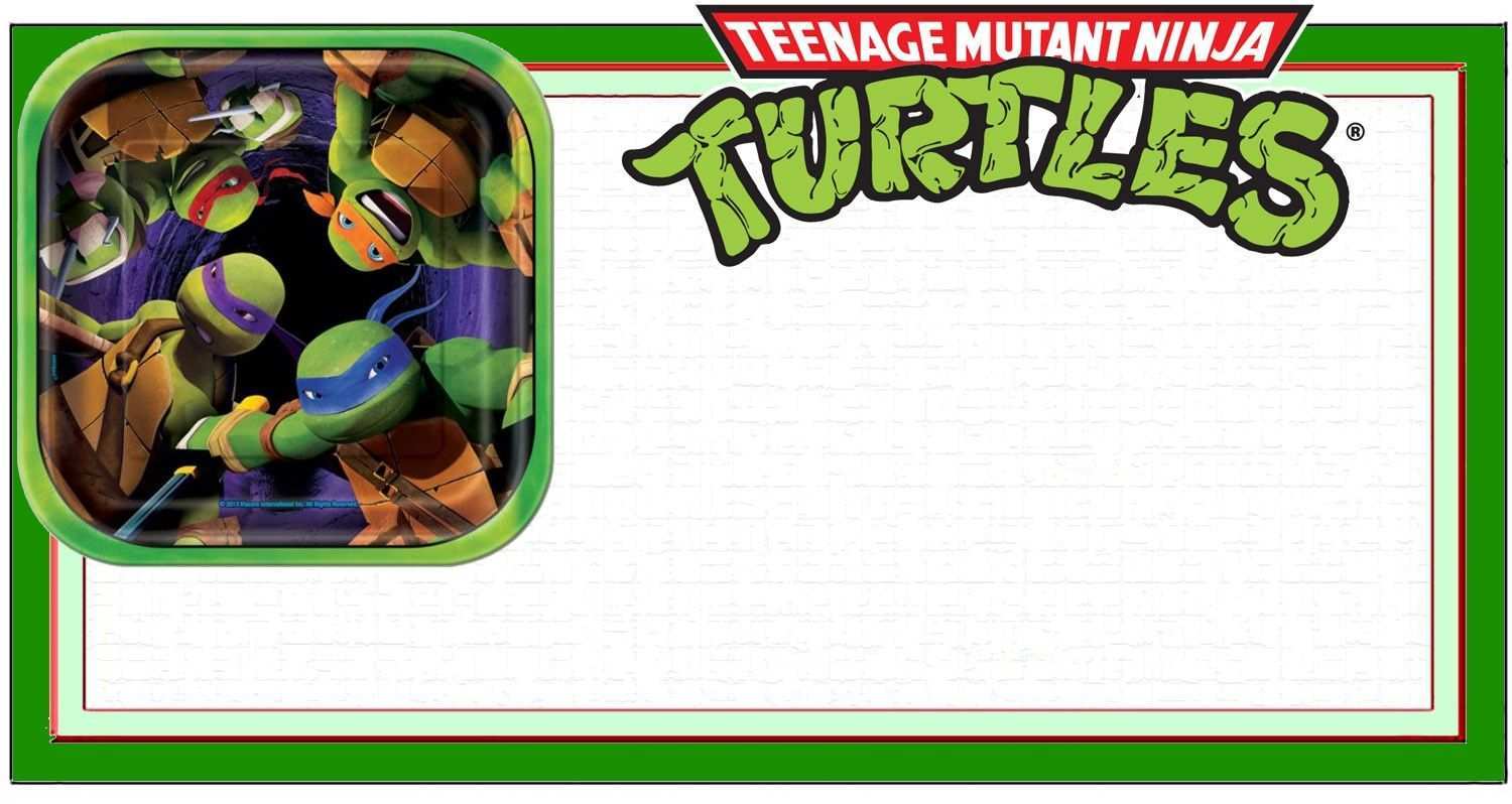 28 Free Ninja Turtle Birthday Invitation Template Maker with Ninja Turtle Birthday Invitation Template