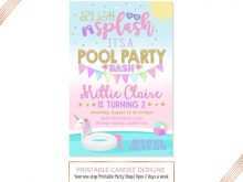 28 Free Printable Unicorn Pool Party Invitation Template Maker for Unicorn Pool Party Invitation Template