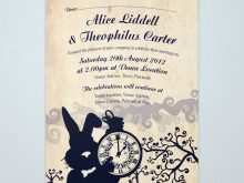 28 Online Alice In Wonderland Wedding Invitation Template in Word with Alice In Wonderland Wedding Invitation Template