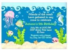 28 Printable Under The Sea Birthday Party Invitation Template Formating for Under The Sea Birthday Party Invitation Template