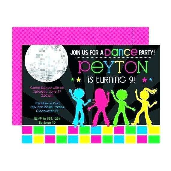 28 Visiting Dance Party Invitation Template Templates for Dance Party Invitation Template