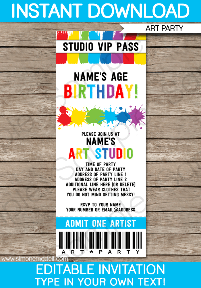 28 Visiting Ticket Birthday Invitation Template With Stunning Design By Ticket Birthday Invitation Template Cards Design Templates