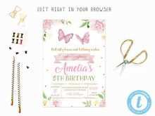 29 Creating Birthday Invitation Template Butterfly Party Formating with Birthday Invitation Template Butterfly Party