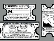 29 Creating Movie Ticket Wedding Invitation Template With Stunning Design with Movie Ticket Wedding Invitation Template