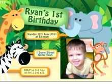 29 Customize Our Free Birthday Invitation Template Jungle Theme in Word by Birthday Invitation Template Jungle Theme