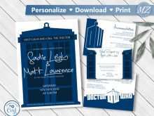 29 Customize Our Free Doctor Who Wedding Invitation Template Templates by Doctor Who Wedding Invitation Template