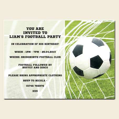29 Free Printable Football Party Invitation Template Uk Layouts By Football Party Invitation Template Uk Cards Design Templates