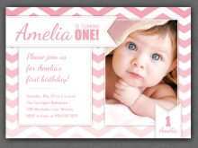 29 Free Printable One Year Birthday Invitation Template With Stunning Design with One Year Birthday Invitation Template