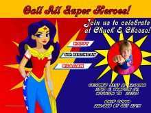 29 Free Wonder Woman Birthday Invitation Template Free Photo by Wonder Woman Birthday Invitation Template Free