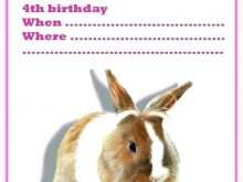 30 Best Bunny Birthday Invitation Template Free Maker with Bunny Birthday Invitation Template Free
