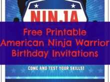 30 Best Ninja Warrior Birthday Invitation Template Free PSD File with Ninja Warrior Birthday Invitation Template Free