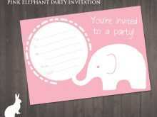 30 Blank Elephant Birthday Invitation Template Now by Elephant Birthday Invitation Template