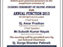 30 Blank Invitation Card Format Of Annual Function For Free for Invitation Card Format Of Annual Function