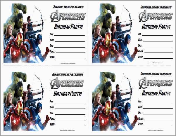30 Create Avengers Party Invitation Template Layouts for Avengers Party Invitation Template