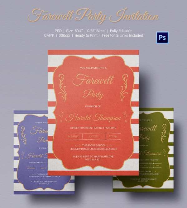 30 Create Farewell Party Invitation Letter Template For Free by Farewell Party Invitation Letter Template
