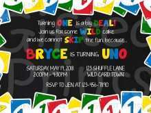 Uno Birthday Party Invitation Template