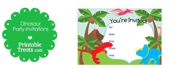 View Dinosaur Invitation Template Free Dinosaur Birthday Printables