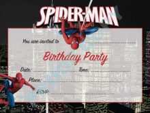 30 Customize Our Free Spiderman Birthday Invitation Template With Stunning Design for Spiderman Birthday Invitation Template