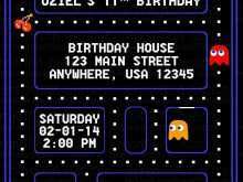 30 Customize Pac Man Birthday Invitation Template Maker with Pac Man Birthday Invitation Template