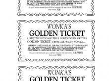 30 Format Golden Ticket Birthday Invitation Template Download for ...