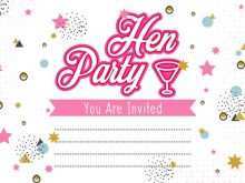 30 Format Hen Party Invitation Template in Photoshop with Hen Party Invitation Template