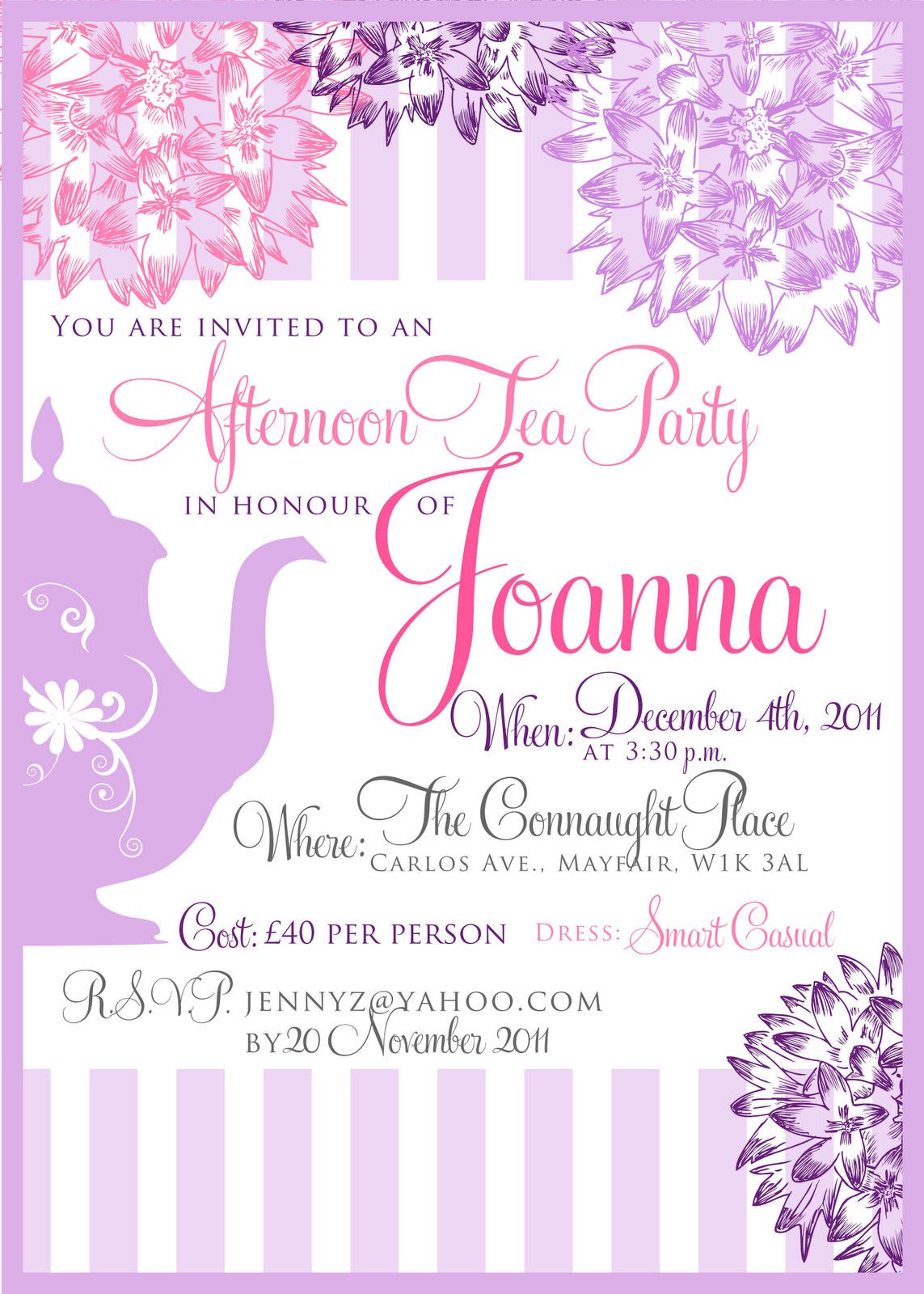 30 Format Tea Party Invitation Template Download for Tea Party Invitation Template