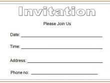 30 Free Blank Invitation Template Free Download for Ms Word with Blank Invitation Template Free Download