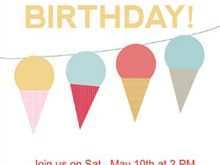 30 Free Ice Cream Birthday Invitation Template Free Download by Ice Cream Birthday Invitation Template Free