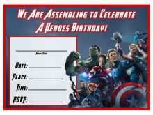 31 Blank Captain America Birthday Invitation Template Download by Captain America Birthday Invitation Template