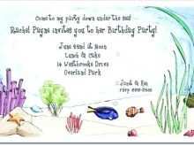 31 Create Under The Sea Birthday Party Invitation Template Layouts by Under The Sea Birthday Party Invitation Template