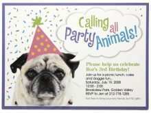 31 Creating Dog Party Invitation Template Photo with Dog Party Invitation Template