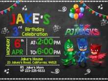 31 Creating Pj Mask Birthday Invitation Template in Word with Pj Mask Birthday Invitation Template