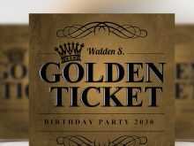 31 Customize Golden Ticket Birthday Invitation Template Layouts with Golden Ticket Birthday Invitation Template