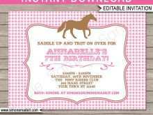 31 Customize Our Free Horse Birthday Invitation Template Templates for Horse Birthday Invitation Template