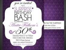 31 Customize Our Free Surprise Birthday Invitation Template Vector Templates with Surprise Birthday Invitation Template Vector