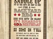 31 Customize Western Theme Party Invitation Template With Stunning Design by Western Theme Party Invitation Template