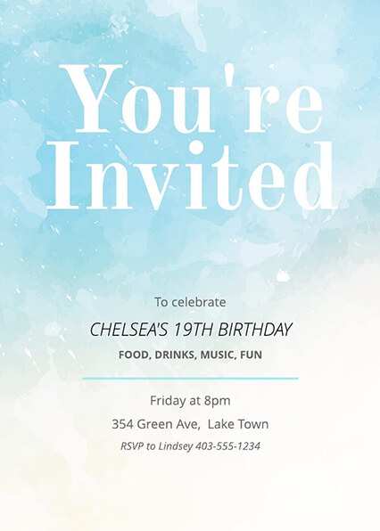 31 Printable Birthday Card Invitation Example For Free by Birthday Card Invitation Example