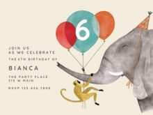 31 Printable Elephant Birthday Invitation Template Templates by Elephant Birthday Invitation Template