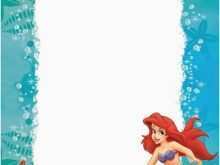 31 Printable Little Mermaid Blank Invitation Template Download with Little Mermaid Blank Invitation Template
