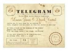 31 Printable Telegram Wedding Invitation Template Now by Telegram Wedding Invitation Template